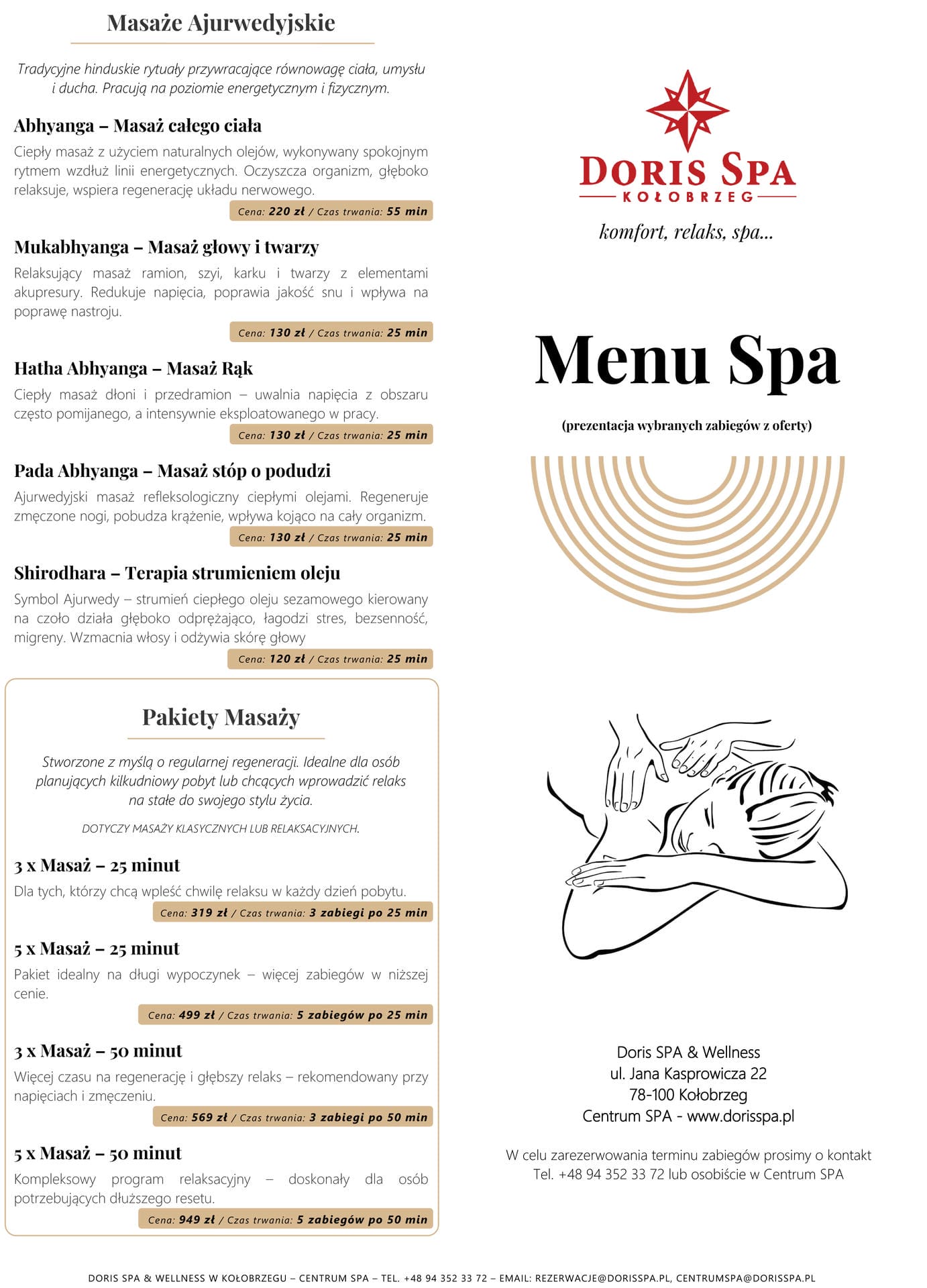 Doris Spa - Menu SPA 2025-1-cae