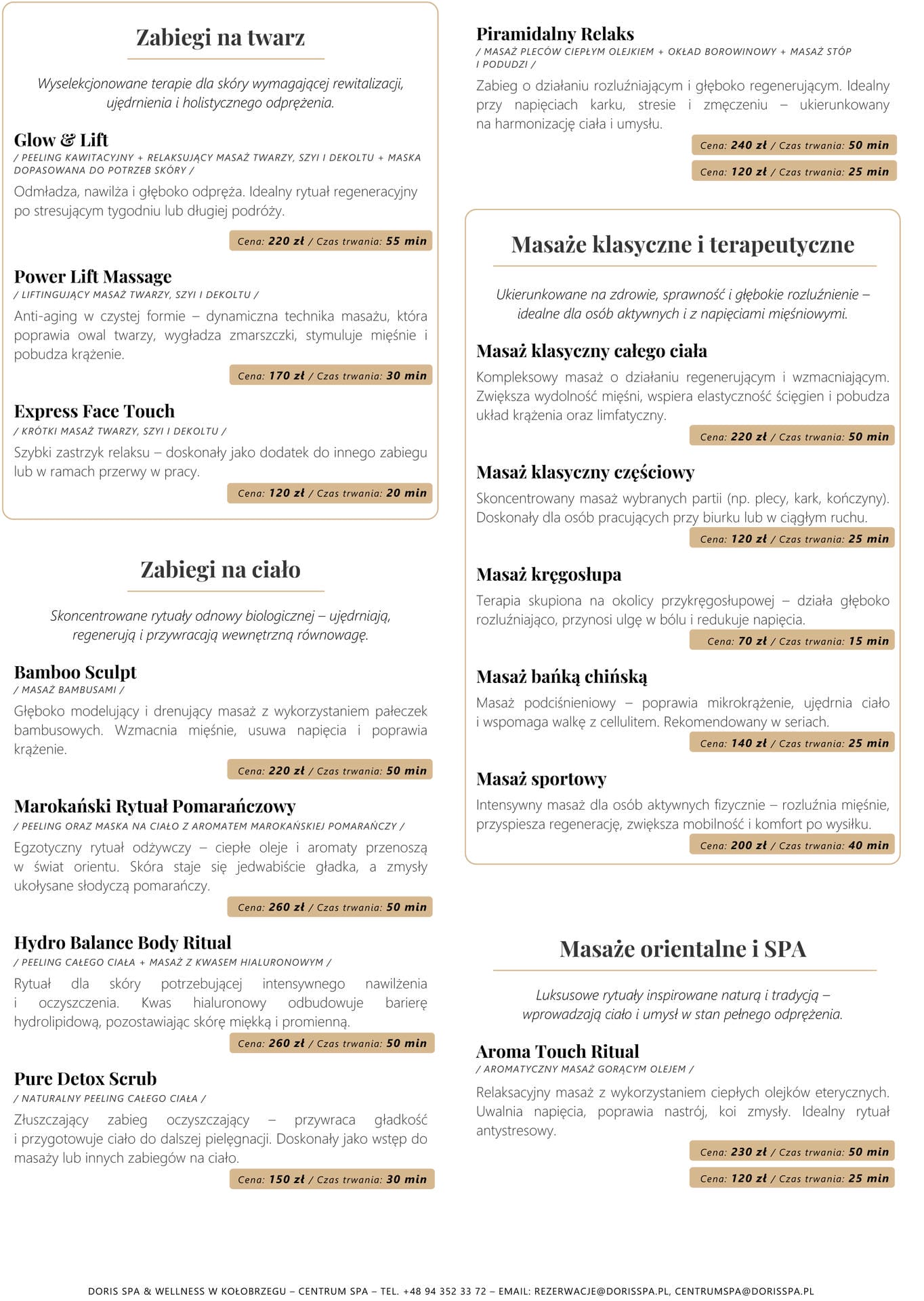 Doris Spa - Menu SPA 2025-2-cae