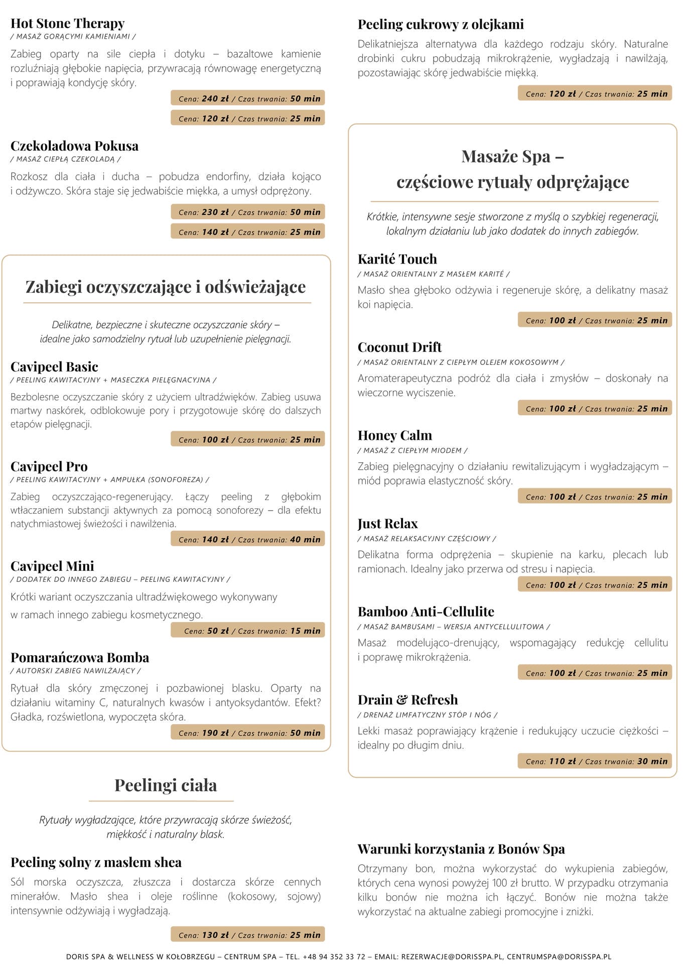Doris Spa - Menu SPA 2025-3-cae
